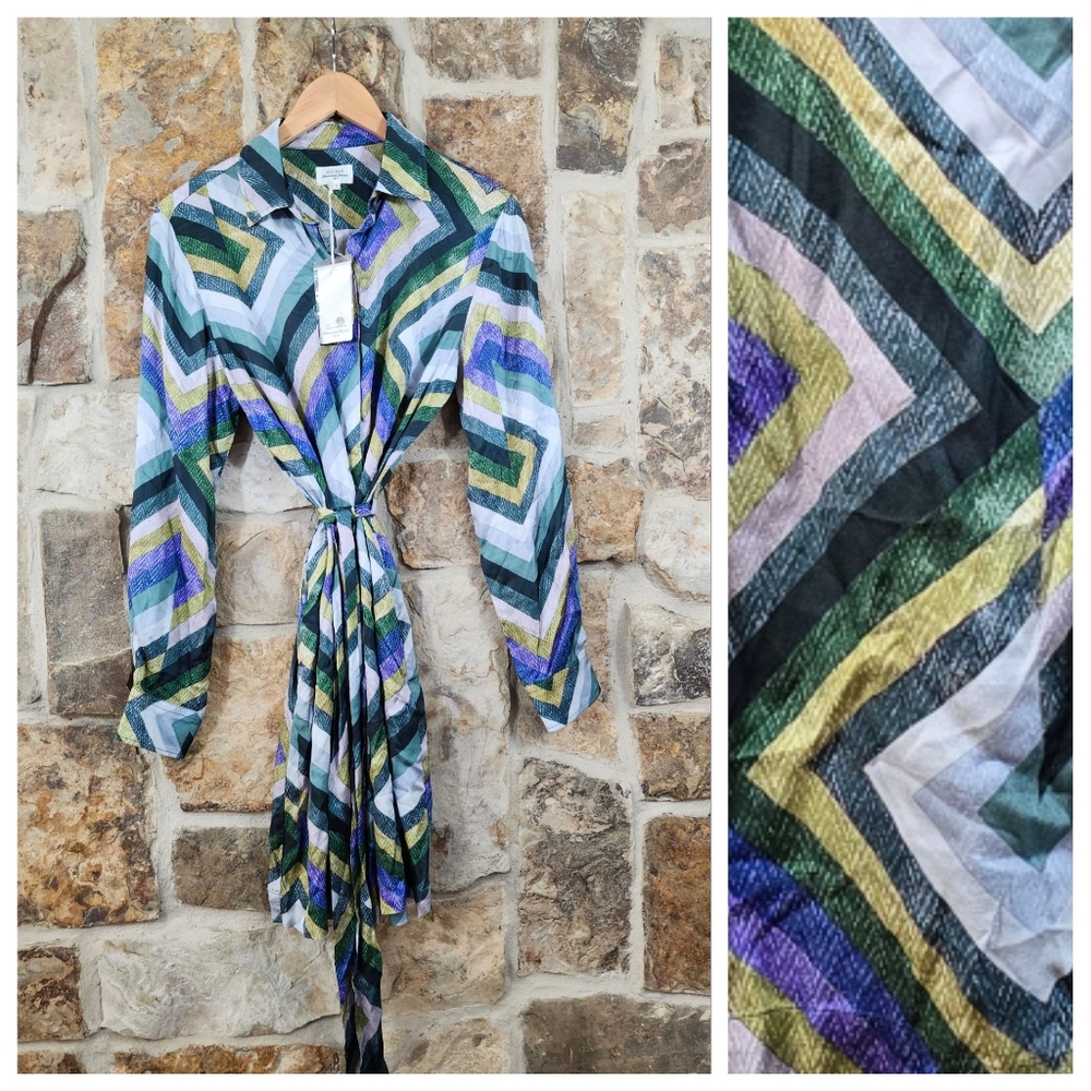 NWT Hartford Alternative Classics 1979 Geometric Printed Dress